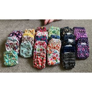Lot of 32- Mama Koala 1.0 Reusable Cloth Diapers with Microfiber Inserts